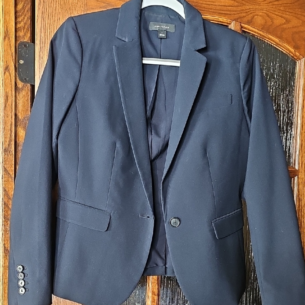 Ann Taylor Navy Single-Button Women's Blazer